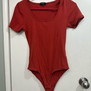 Ambiance Scarlet Ribbed Top